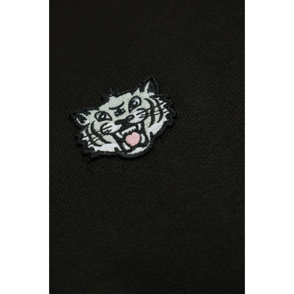 Kenzo Sweatshirt met logopatch Black Heren