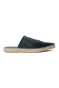 espadrilles-vert-fonce-tissees