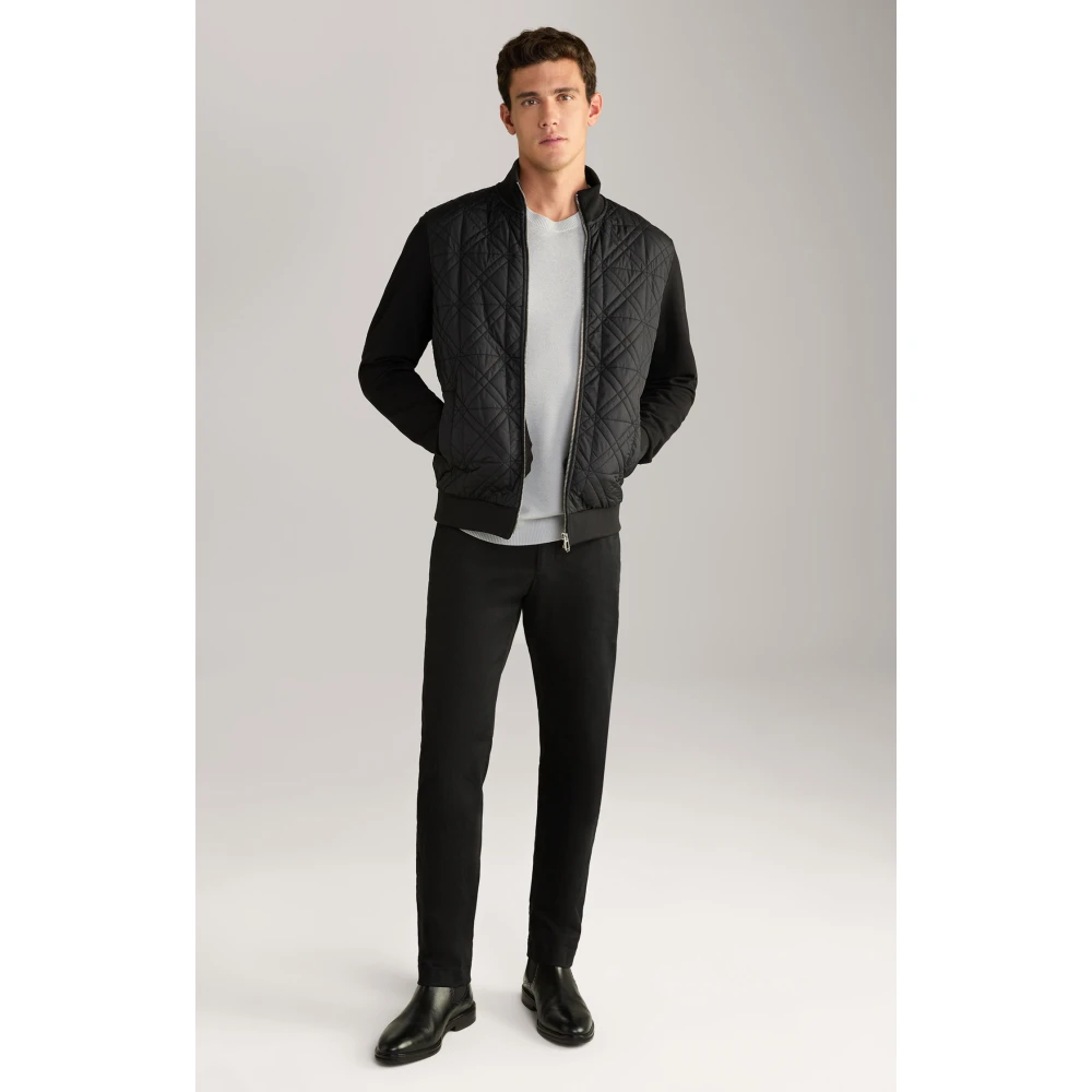 Joop! Sportieve jas met decoratief stiksel Black Heren