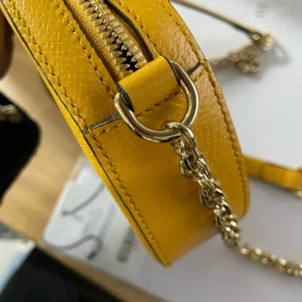 Gucci Vintage Pre-owned Canvas crossbody-bags Yellow Dames