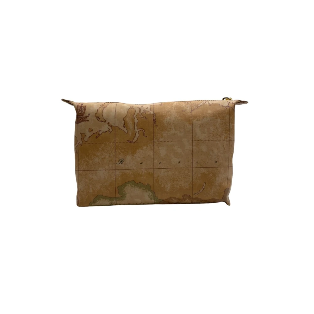 Alviero Martini 1a Classe Beige Polyester-Leren Dames Clutch Accessoire Beige Dames