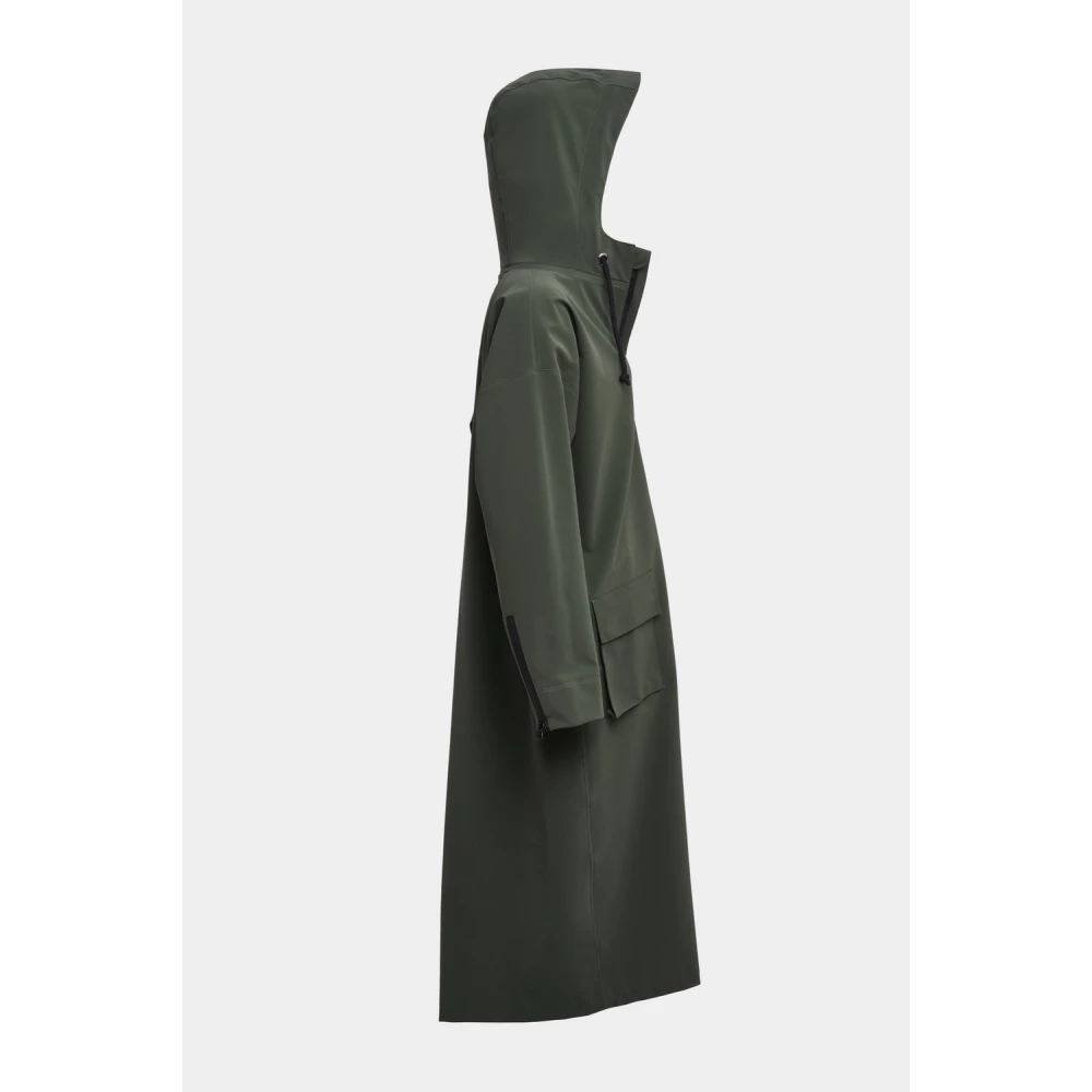 Stutterheim Matte Rits Regenjas voor Vrouwen Green Dames