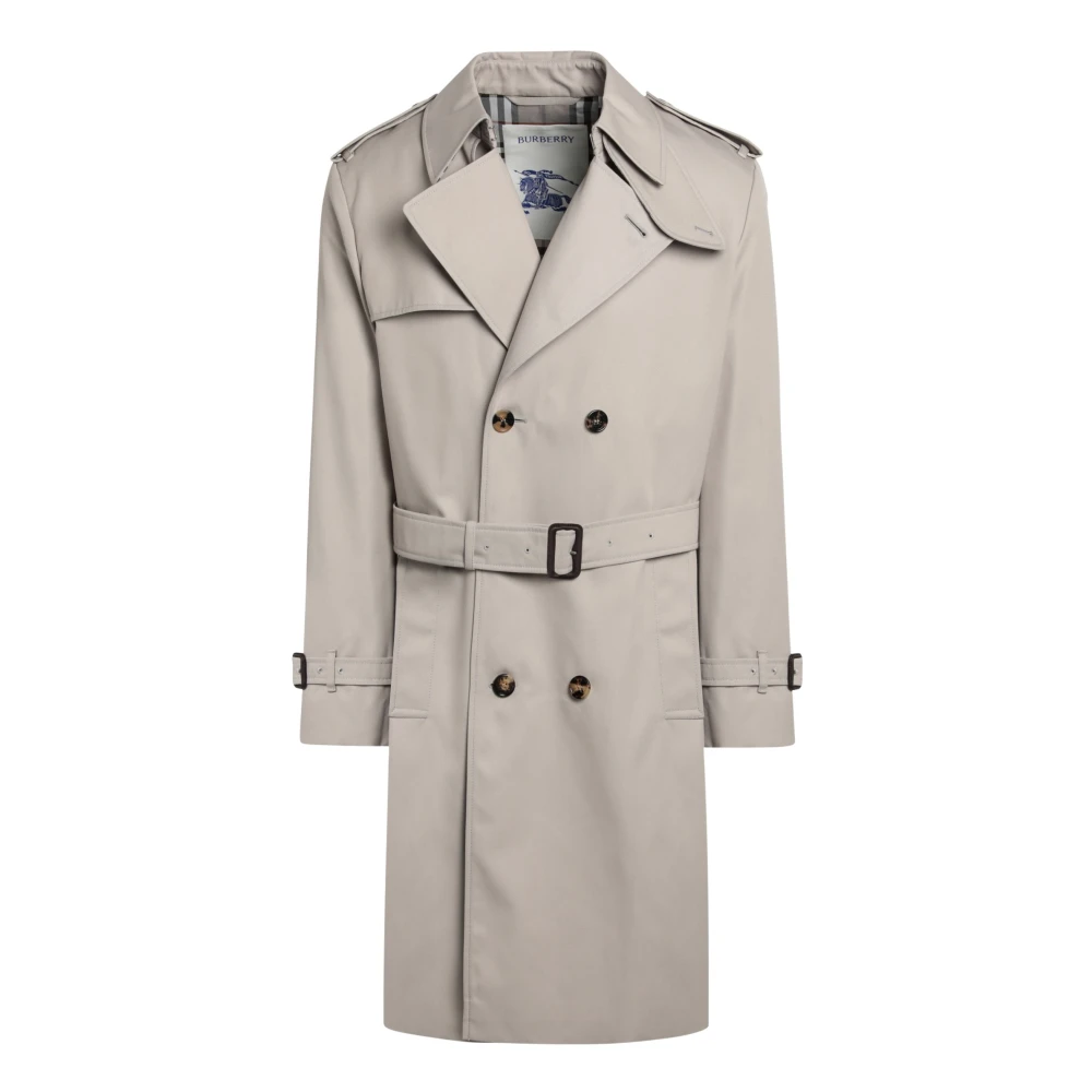 Burberry Dubbelborstige Jas Gray Heren