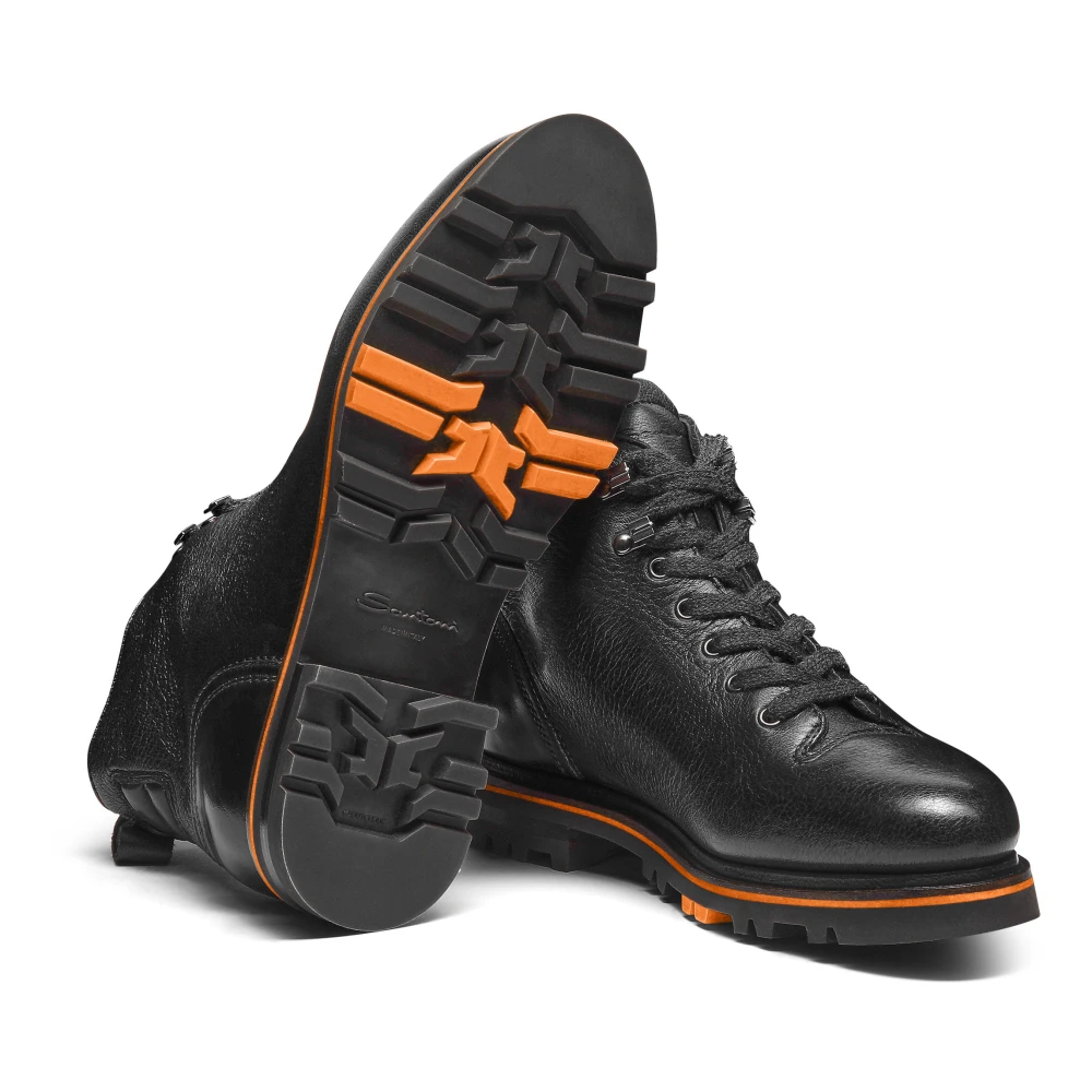 Santoni Leren enkellaars