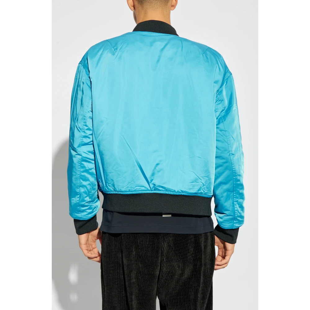 Emporio Armani Omkeerbare bomberjack Blue Heren
