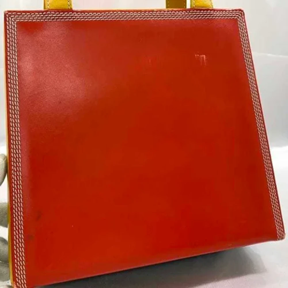 Loewe Pre-owned Leather handbags Red Dames