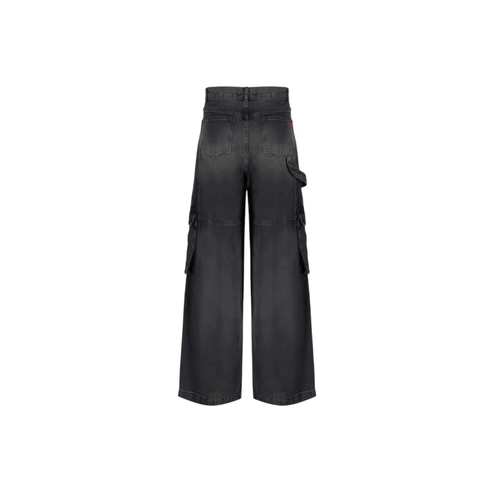 Aniye By Cargo denim broek met coole wijde pijpen Black Dames