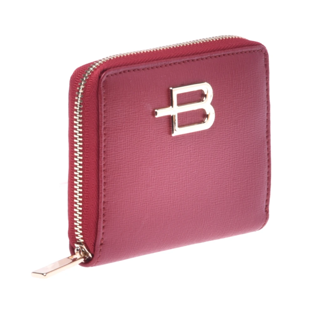 Baldinini Wallet in red saffiano with zip Red Dames