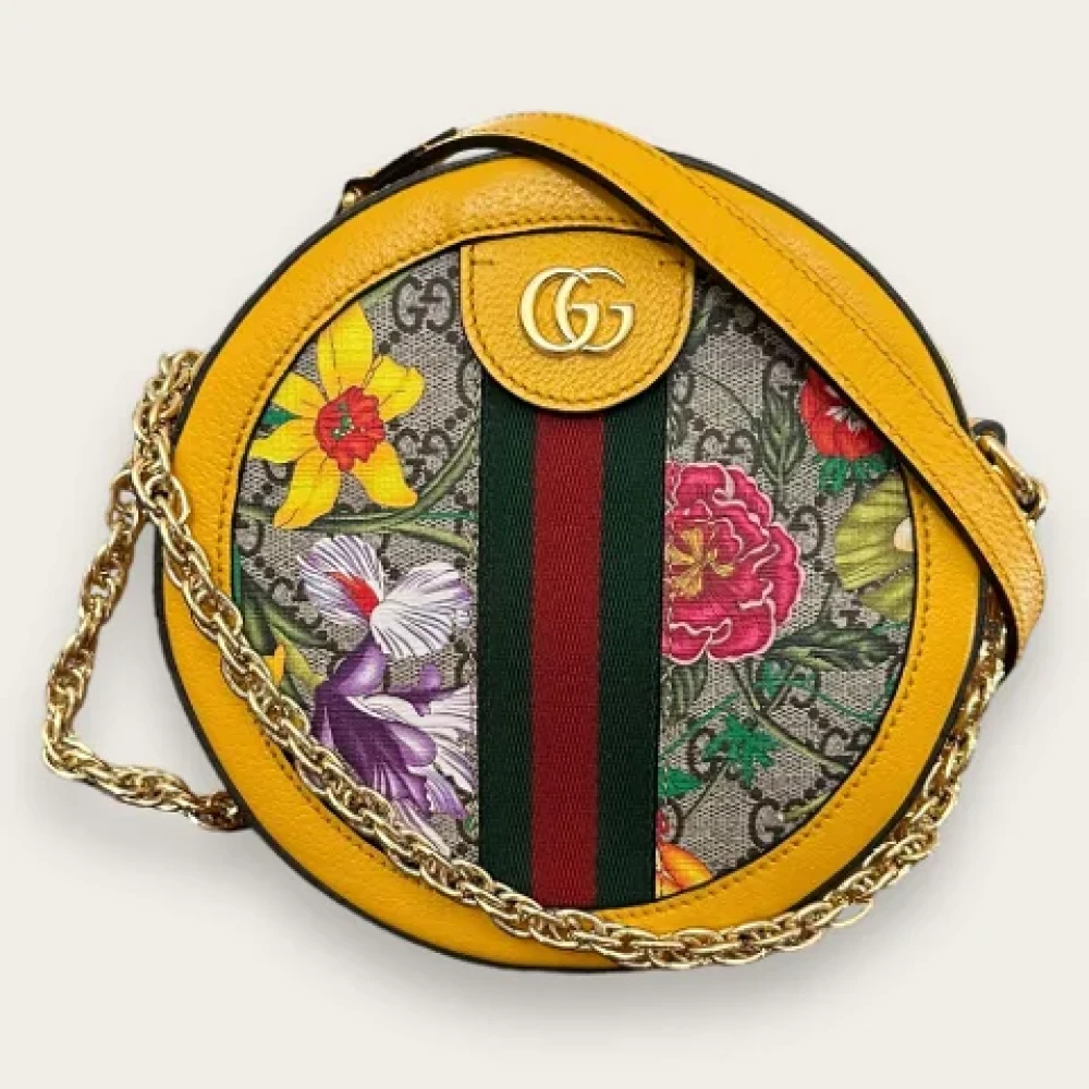 Gucci Vintage Pre-owned Leather crossbody-bags Multicolor Dames