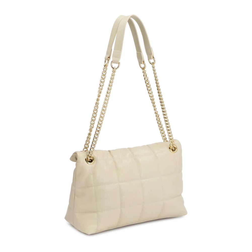 Kazar Leren kettinghandtas versierd met quilten Beige Dames