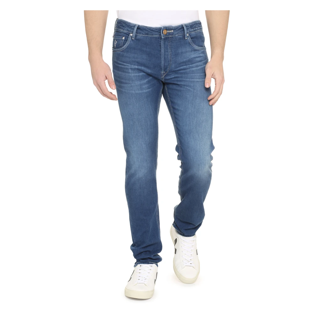 Hand Picked Klassieke Straight-Leg Jeans Blue Heren