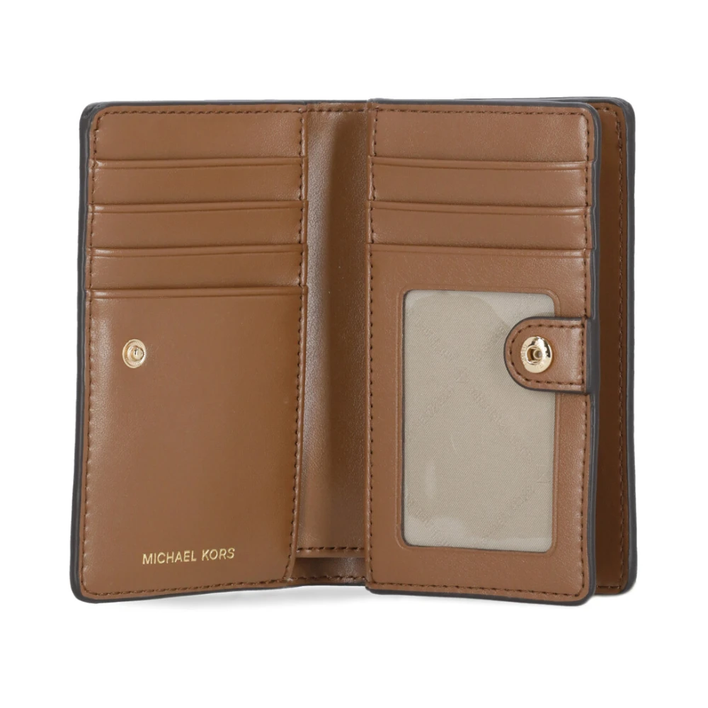 Michael Kors Bruin Leren Damesportemonnee met Munt Brown Dames
