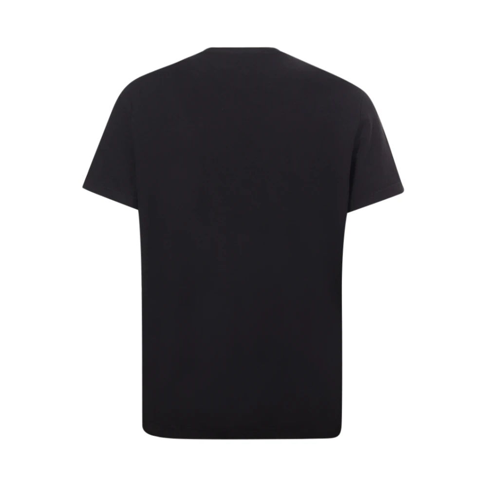 Dondup Zwart Logo Print Crew-neck T-shirt Black Heren