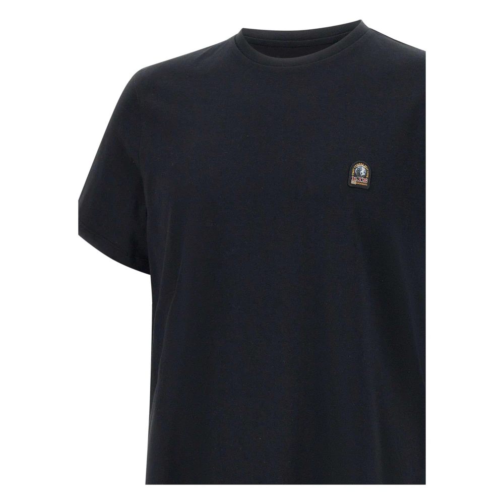 Parajumpers Zwart Patch Tee Katoenen T-shirt Black Heren