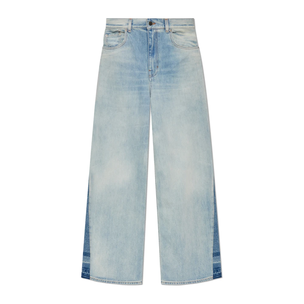 Chloé Hoge Taille Lichtblauwe Denim Jeans Blue Dames