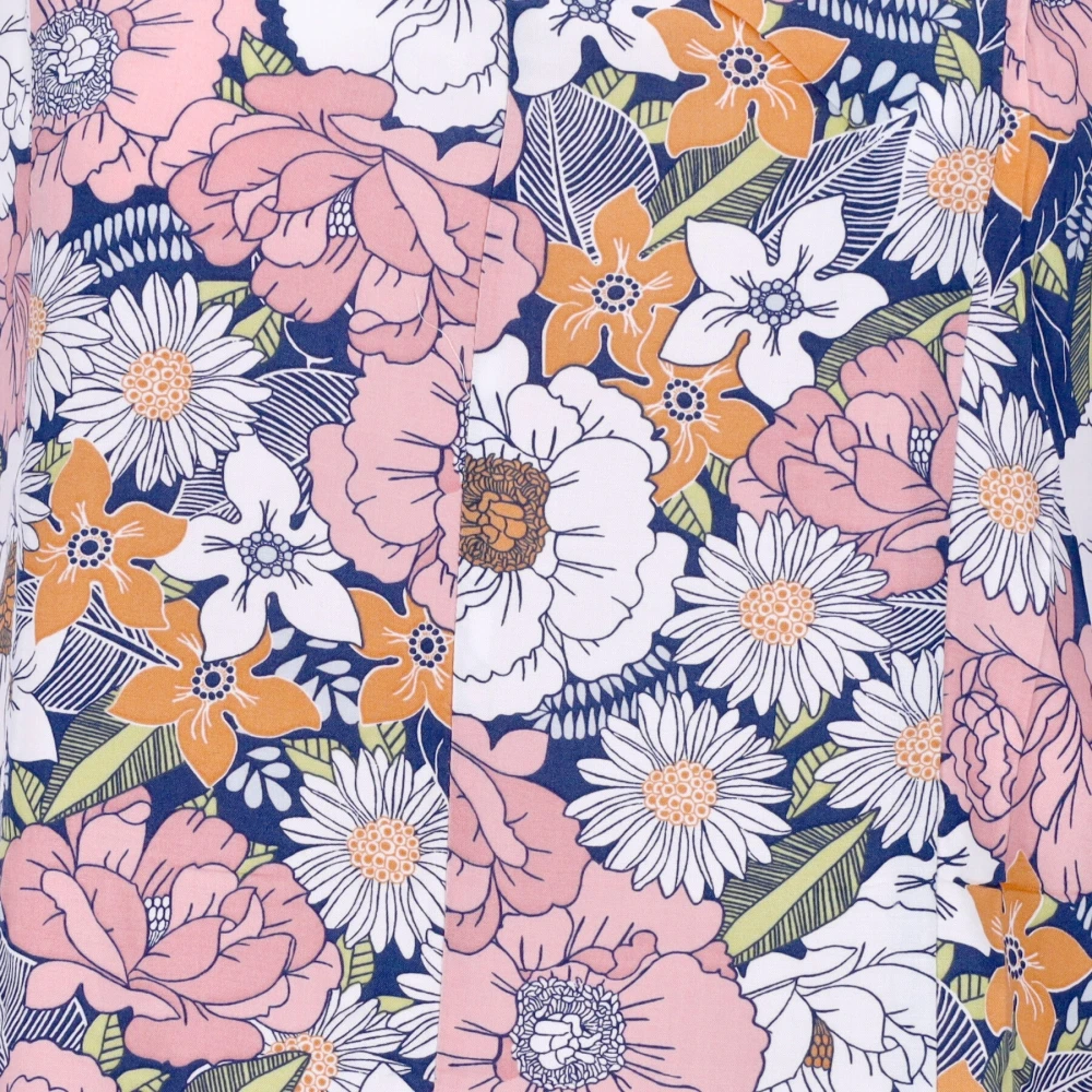 Vans Retro Bloemenmouwloze Korte Jurk Multicolor Dames