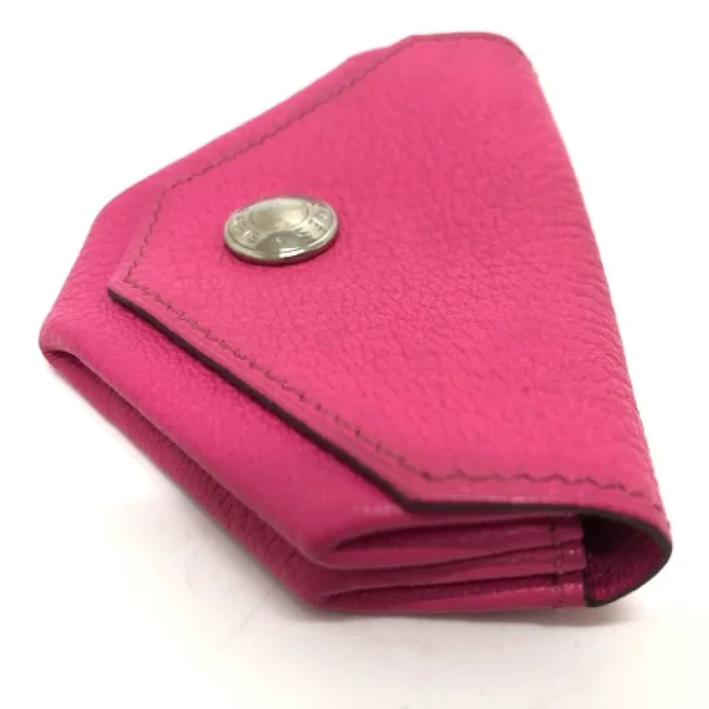 Hermès Vintage Pre-owned Leather wallets Pink Dames
