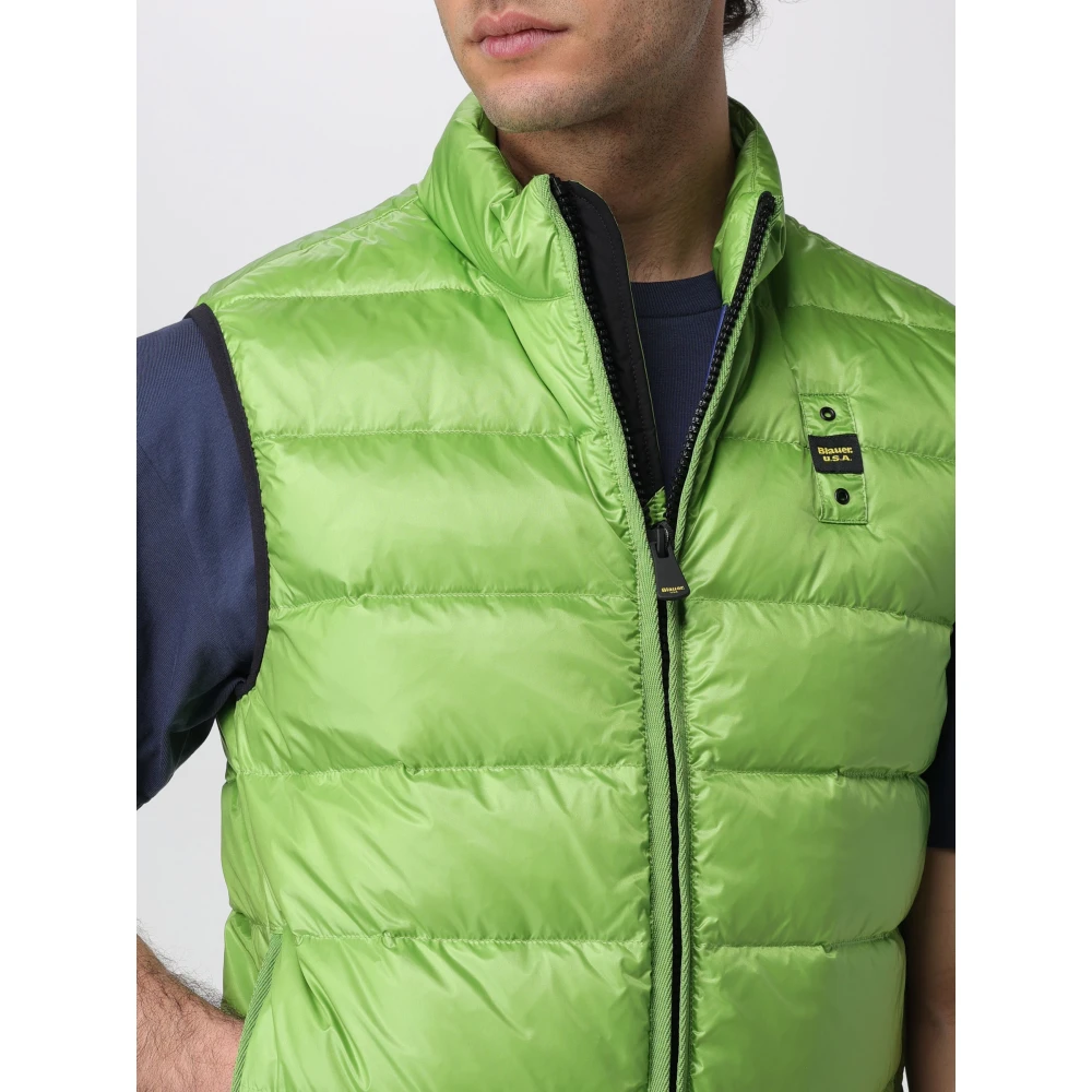 Blauer Gewatteerd Vest Green Heren