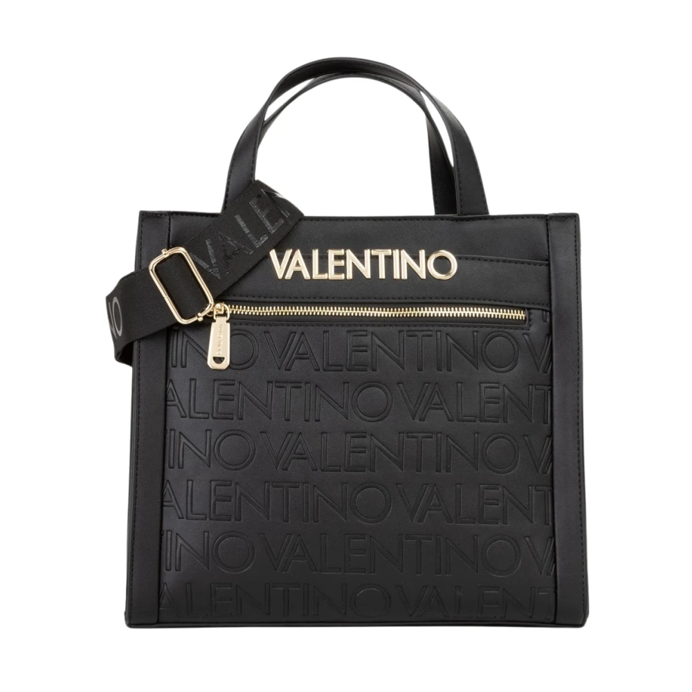 Valentino By Mario Valentino Women's Black Handbags, One Size, Sac Cabas Cora