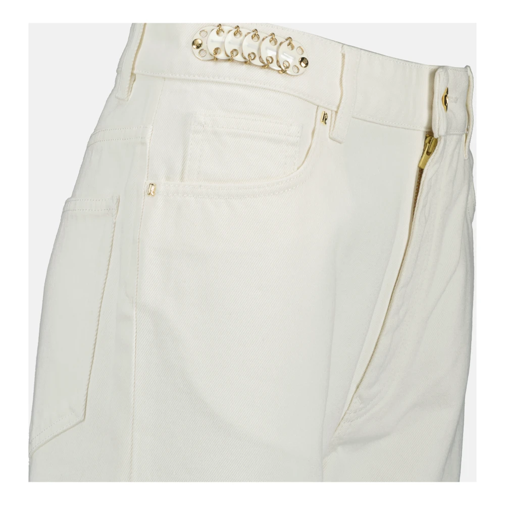 Paco Rabanne 1969 Handtekening Wit Katoen Rechte Snit White Dames