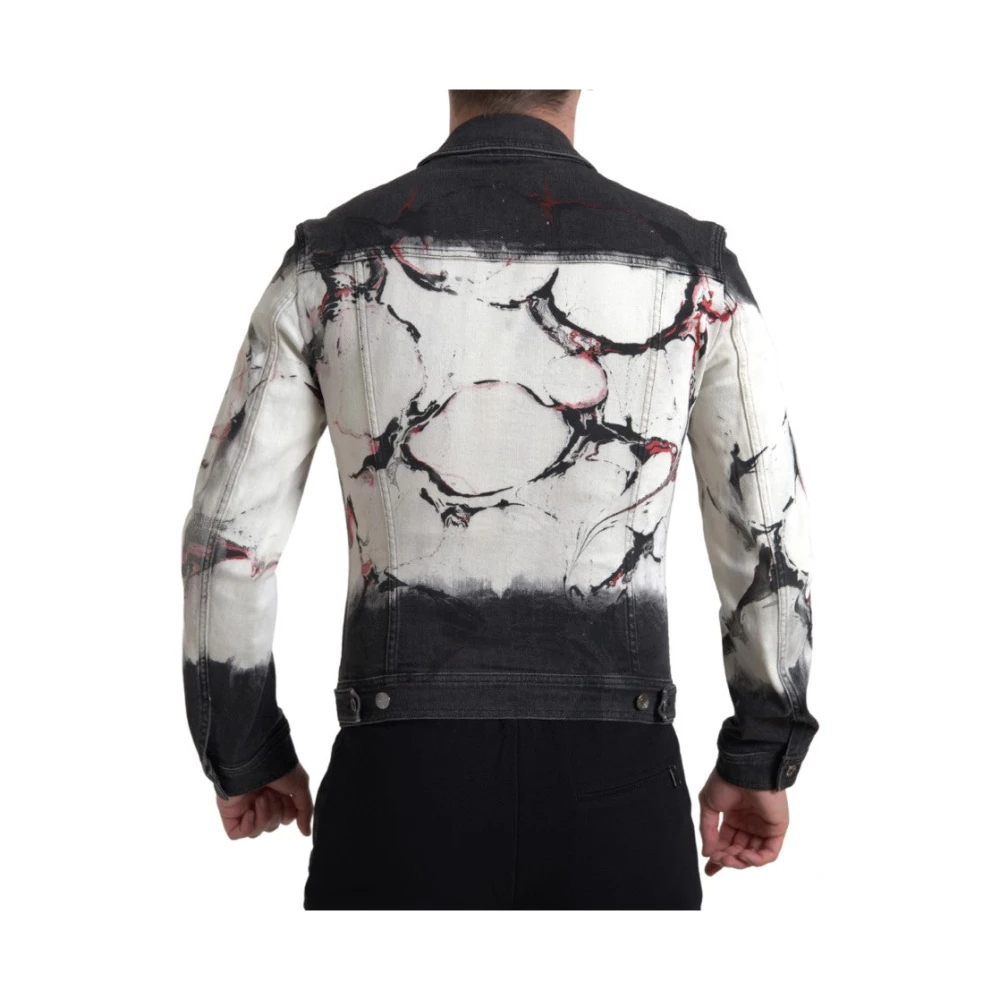 Dolce & Gabbana Multicolor Katoenen Stretch Denim Jack Multicolor Heren