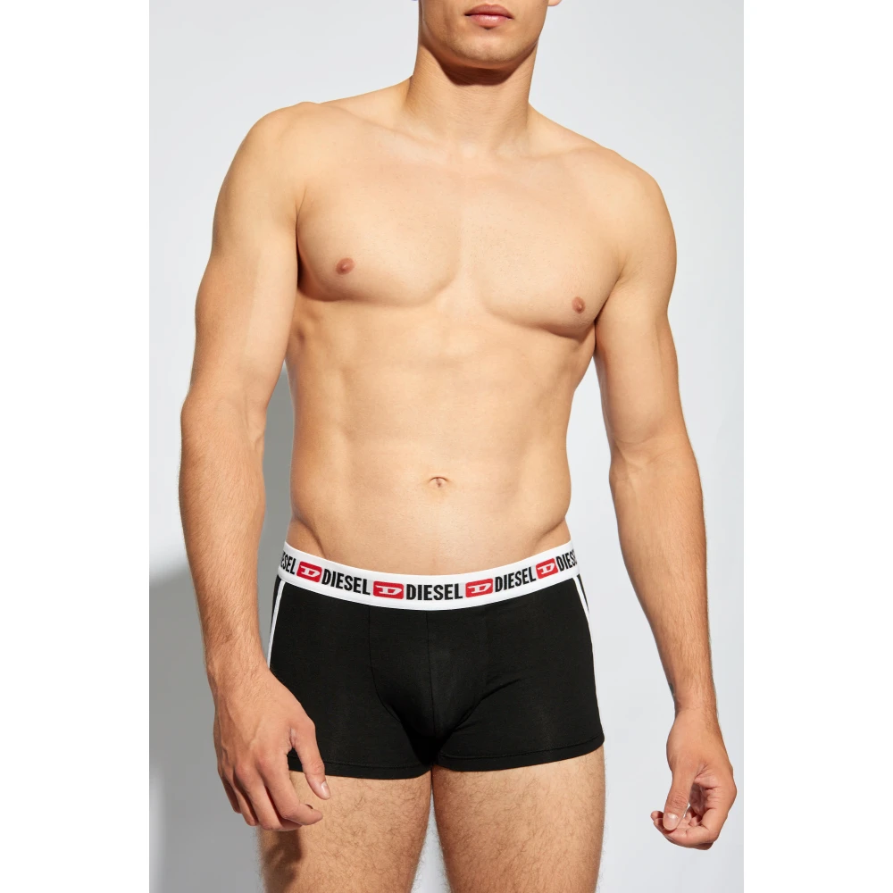 Diesel Twee-pack boxershorts Black Heren