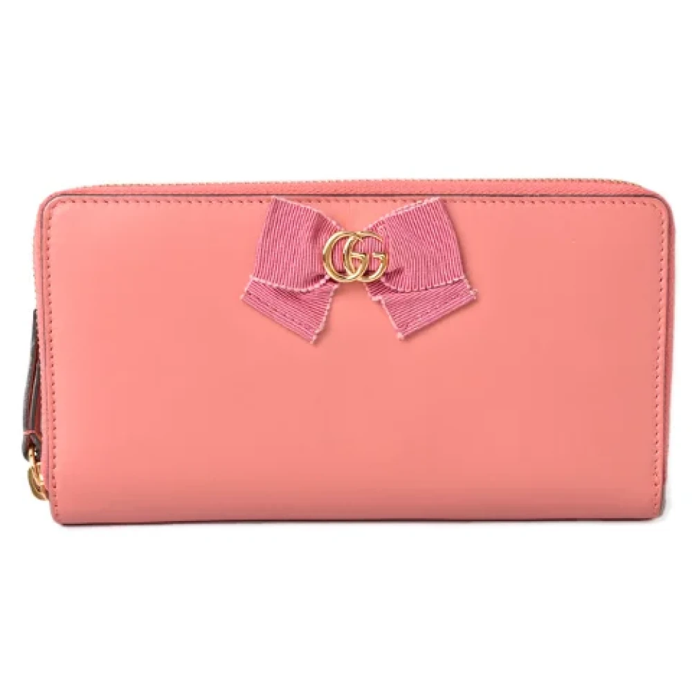 Gucci Vintage Pre-owned Leather wallets Pink Dames