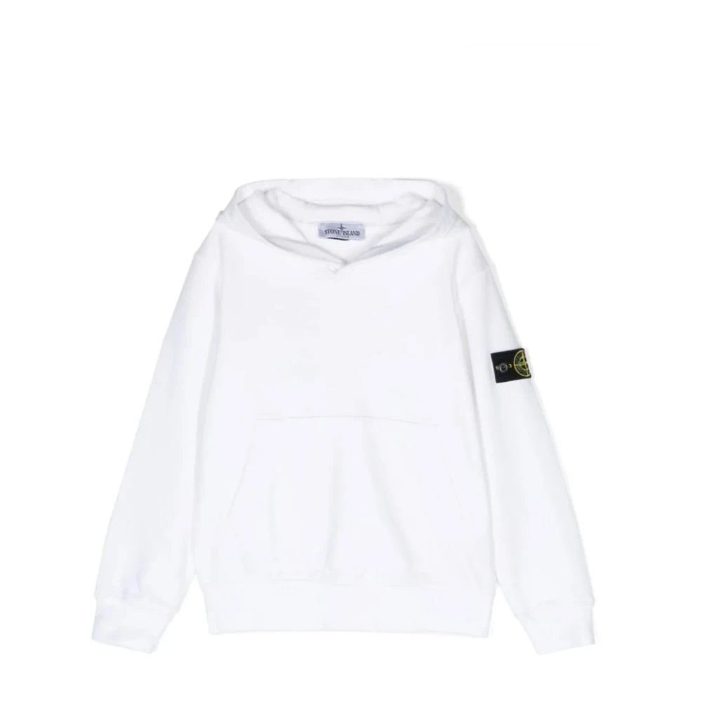 Stone Island White Kids Sweatshirts, Male, 8 Y, Joggers