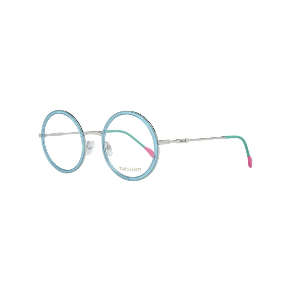 EMILIO PUCCI Blauwe Dames Ronde Optische Frames Blue Dames