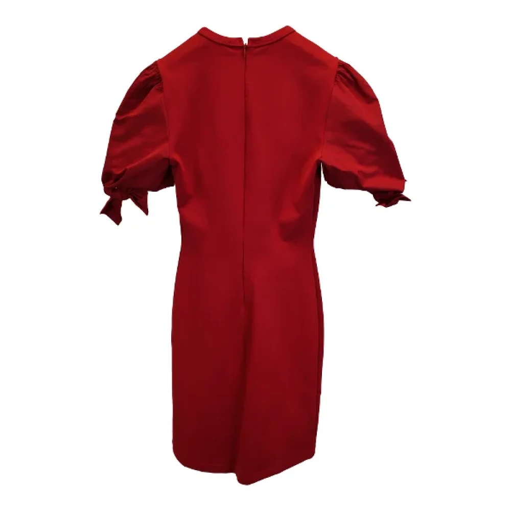 Valentino Vintage Pre-owned Cotton dresses Red Dames