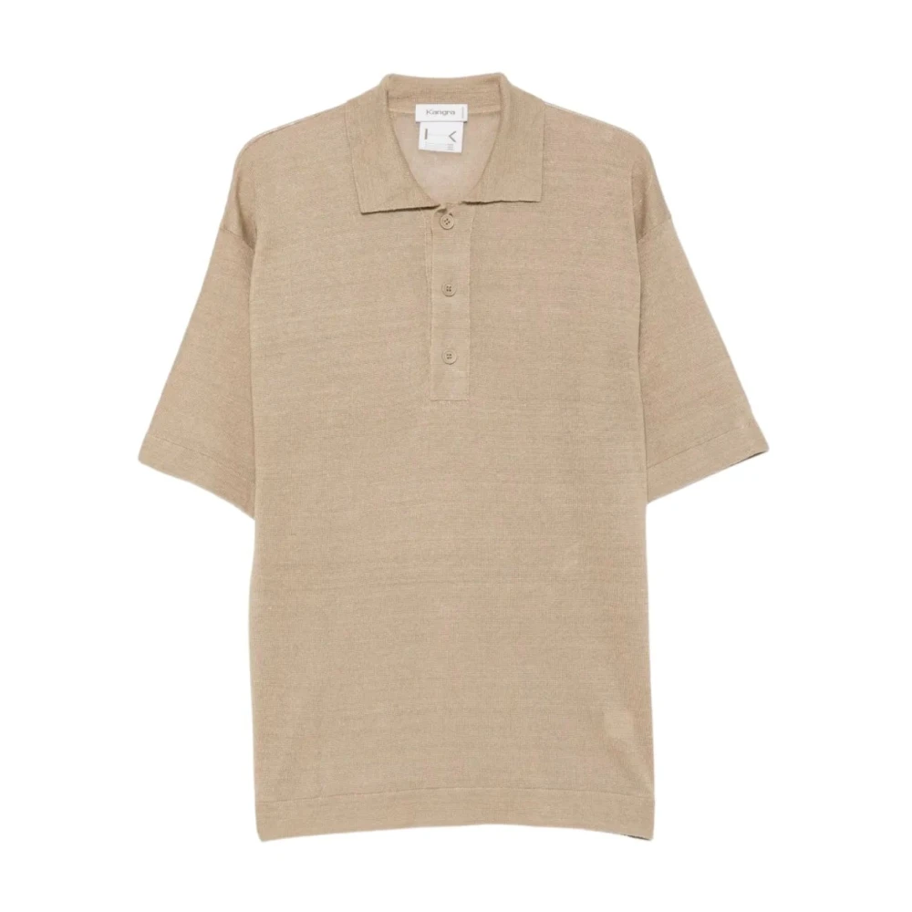 Kangra Beige Polo M-Manica Over Rasata Calata - Male - Polo Shirts - Xl - Tops