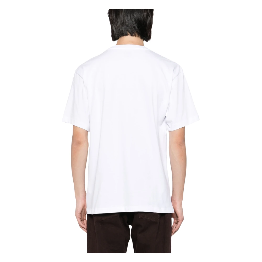 Rassvet Vuurprint Korte Mouw T-shirt White Heren