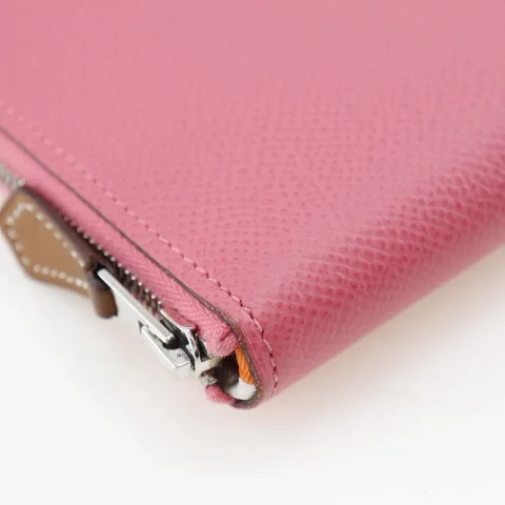 Hermès Vintage Pre-owned Leather wallets Pink Dames
