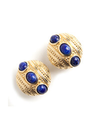Pre-owned Vintage opulent Blue clip on earrings