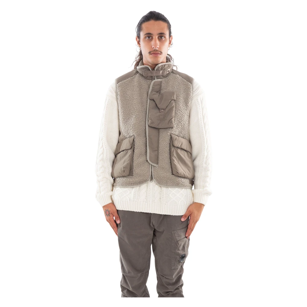 C.P. Company Gemengd Polar Shell Vest Beige Heren