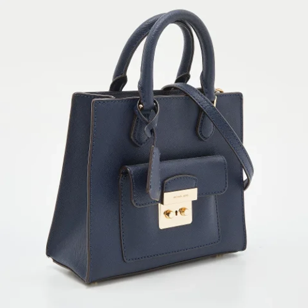Michael Kors Pre-owned Leather totes Blue Dames