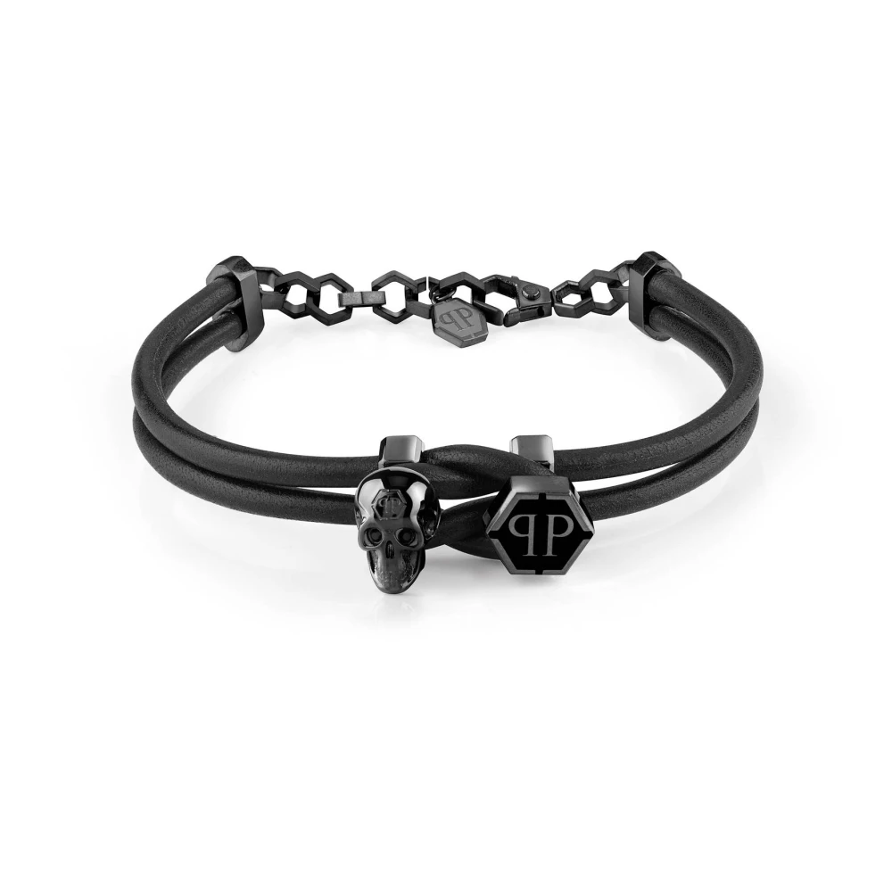 Philipp Plein Men's Black 3D Skull Bracelet