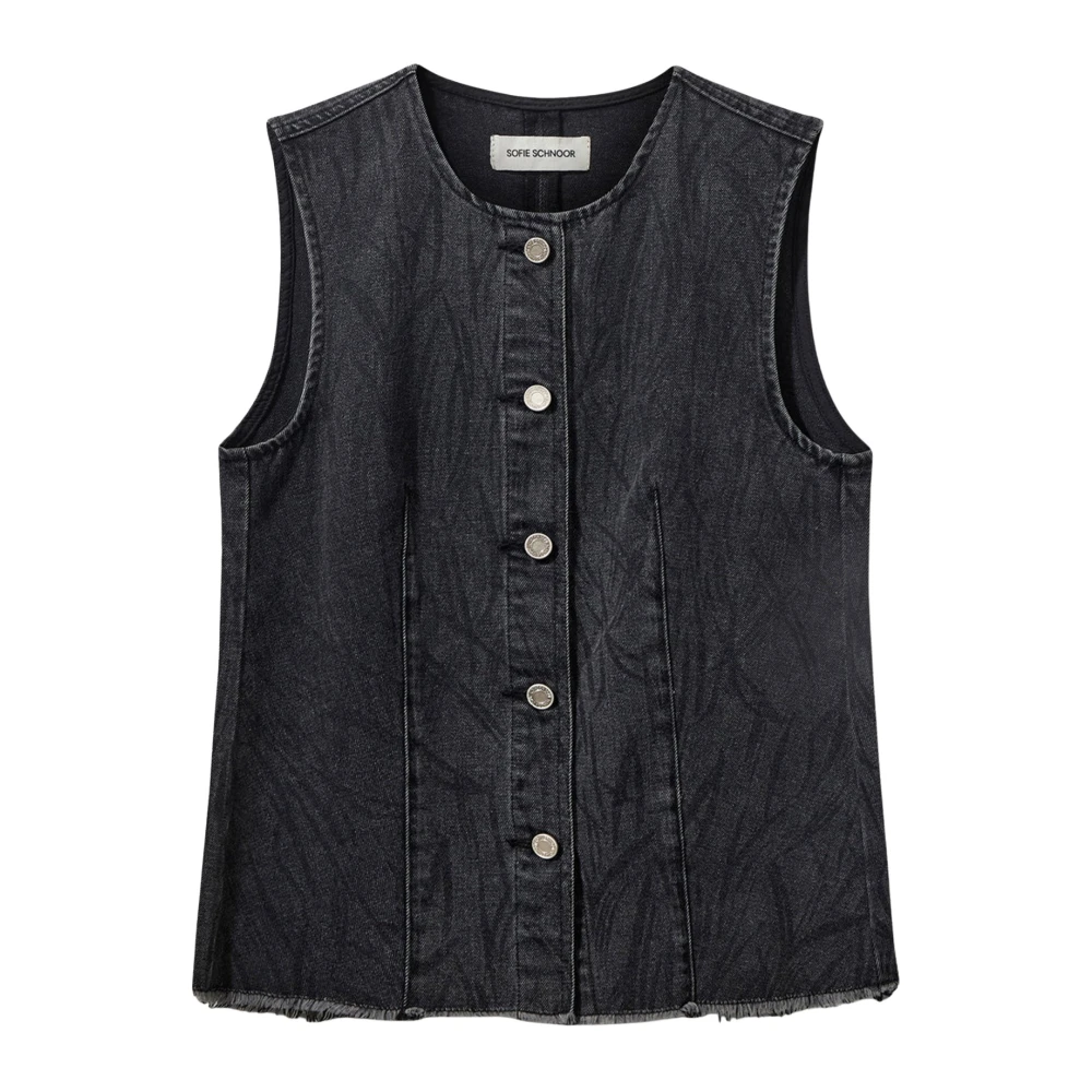 Sofie Schnoor Women's Black Waistcoats, L, Carla Vest