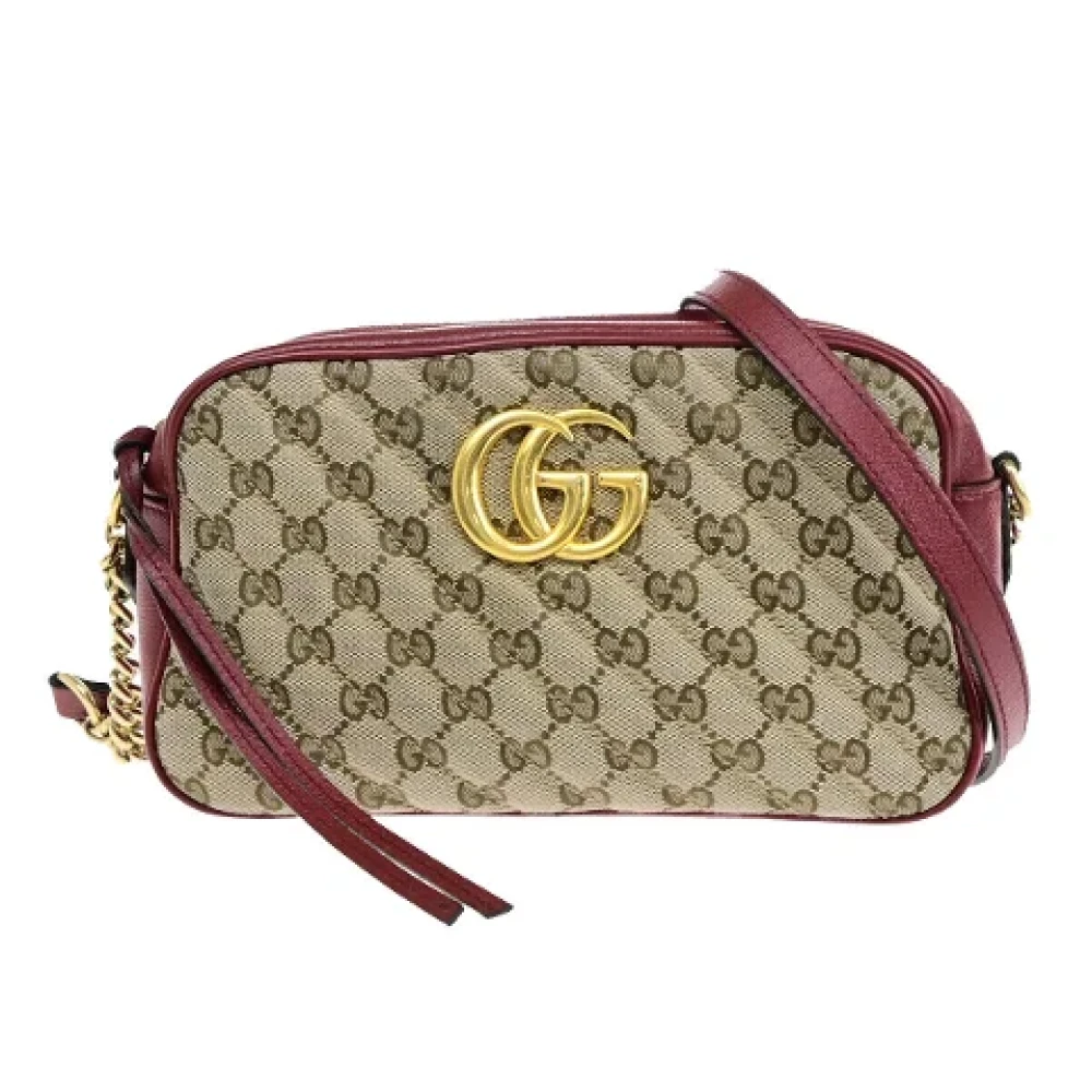 Gucci Vintage Pre-owned Canvas gucci-bags Brown Dames