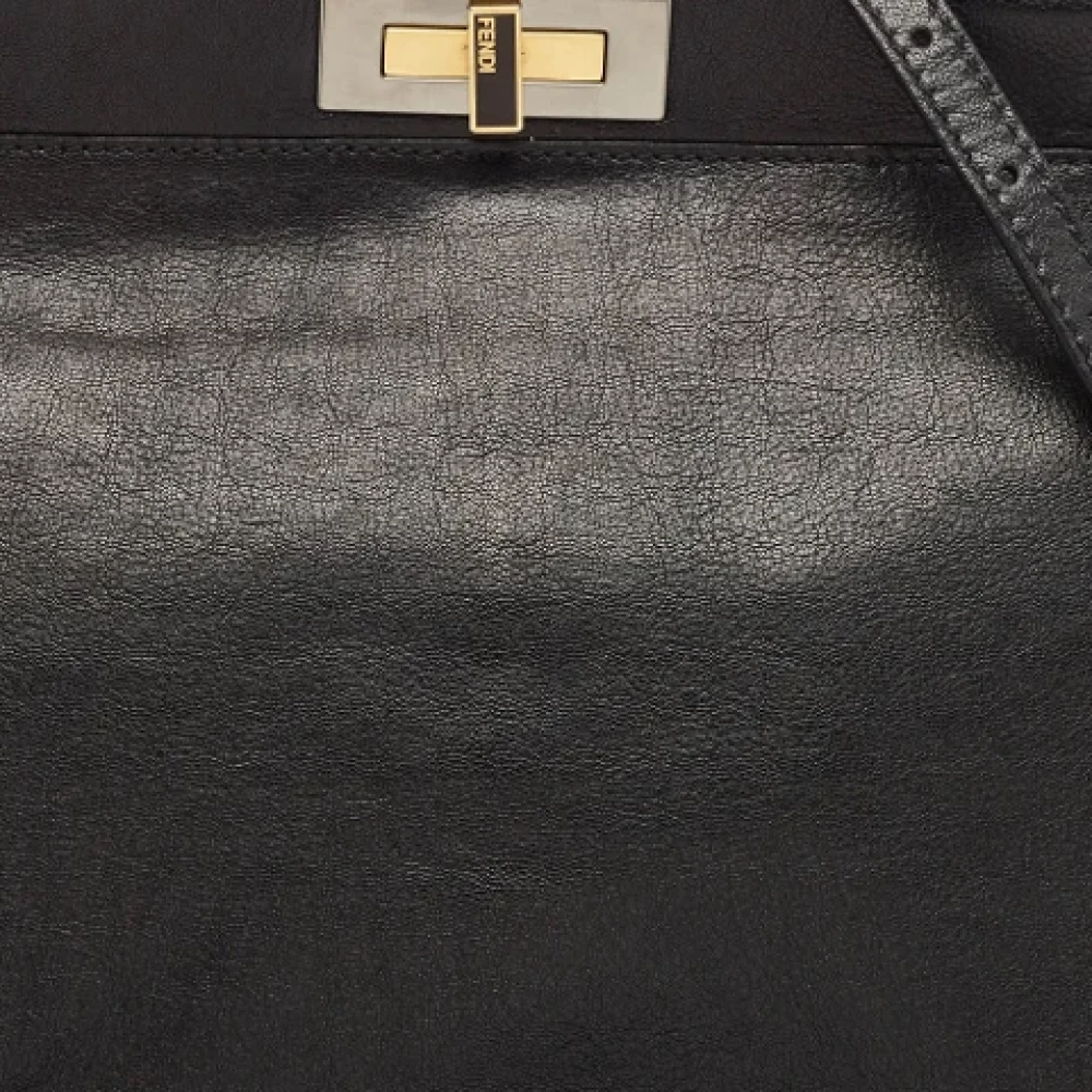 Fendi Vintage Pre-owned Leather handbags Black Dames
