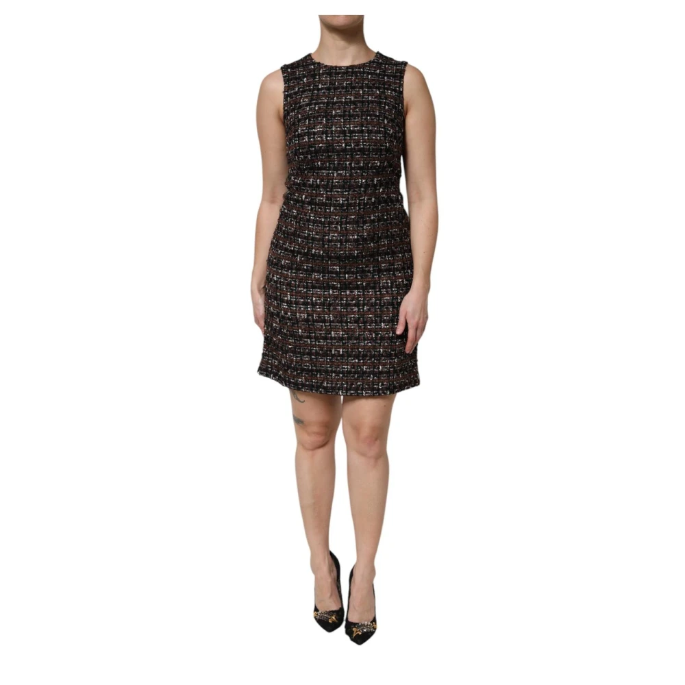 Dolce & Gabbana Women's Multicolor Tweed Mini Dress