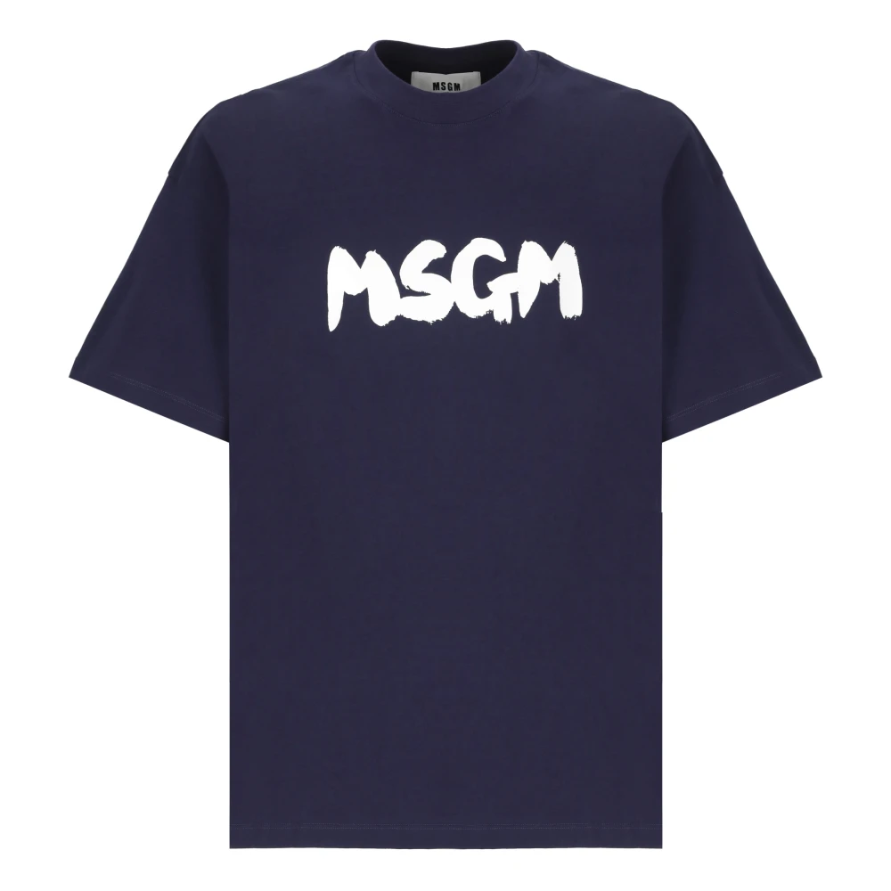 Msgm - Tops > T-Shirts - Blue - Msgm - Modalova