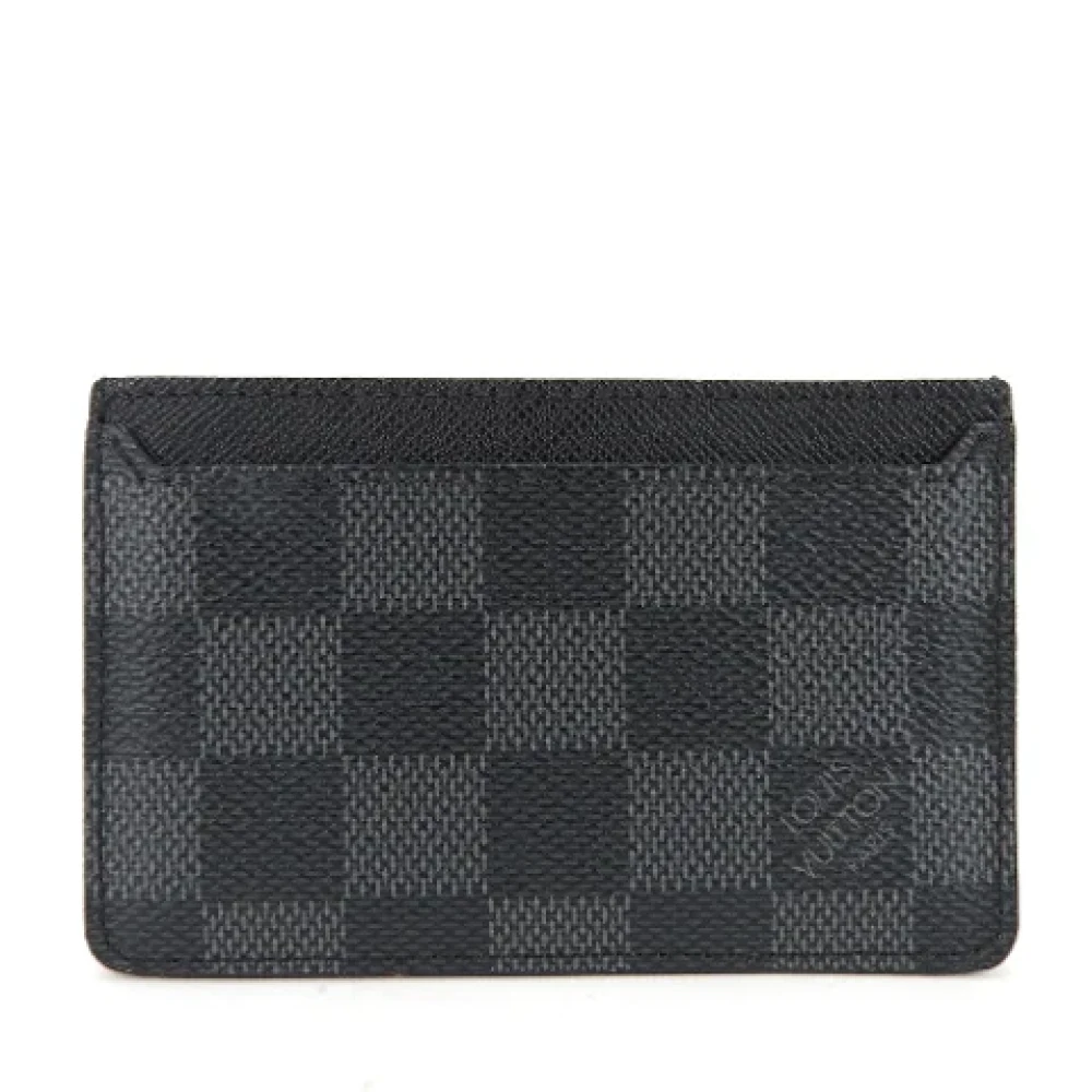 Louis Vuitton Vintage Pre-owned Canvas wallets Black Heren