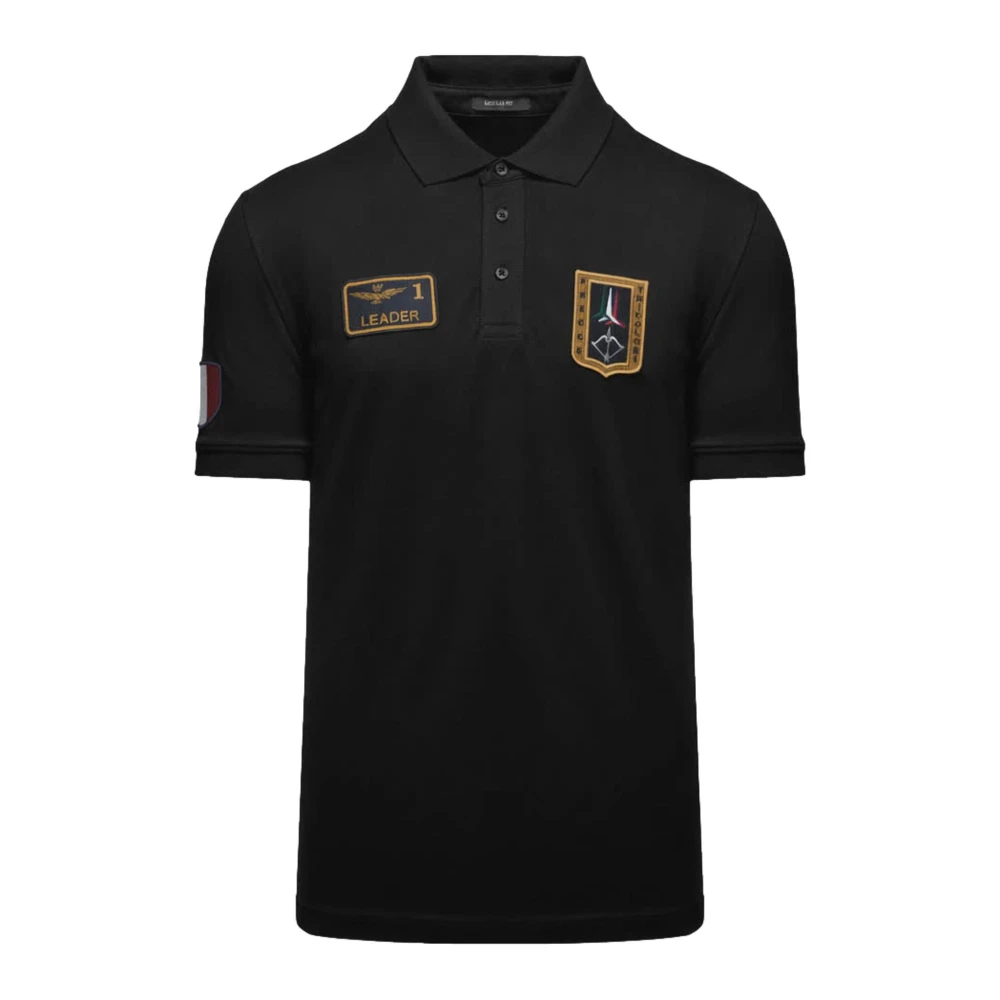 Aeronautica Militare Men's Black Polo Shirts, 3XL, Polo Frecce Tricolori Po1927up00191