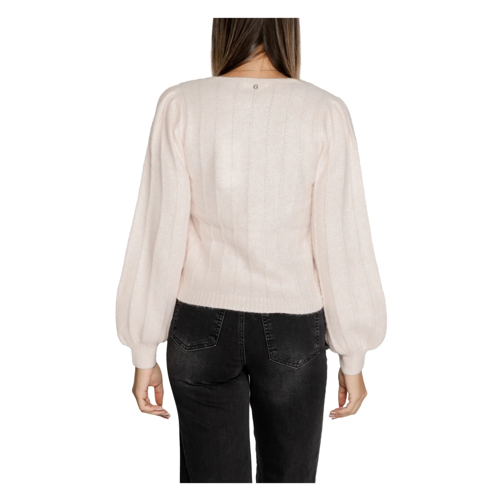 Guess Gestructureerde trui Herfst Winter collectie Pink Dames