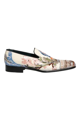 Sequin Embroidered Loafers