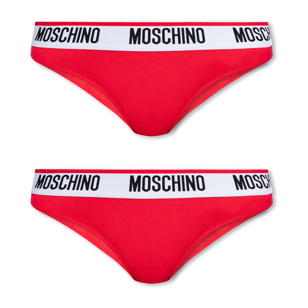 Moschino Merkondergoed 2-pack Red Dames