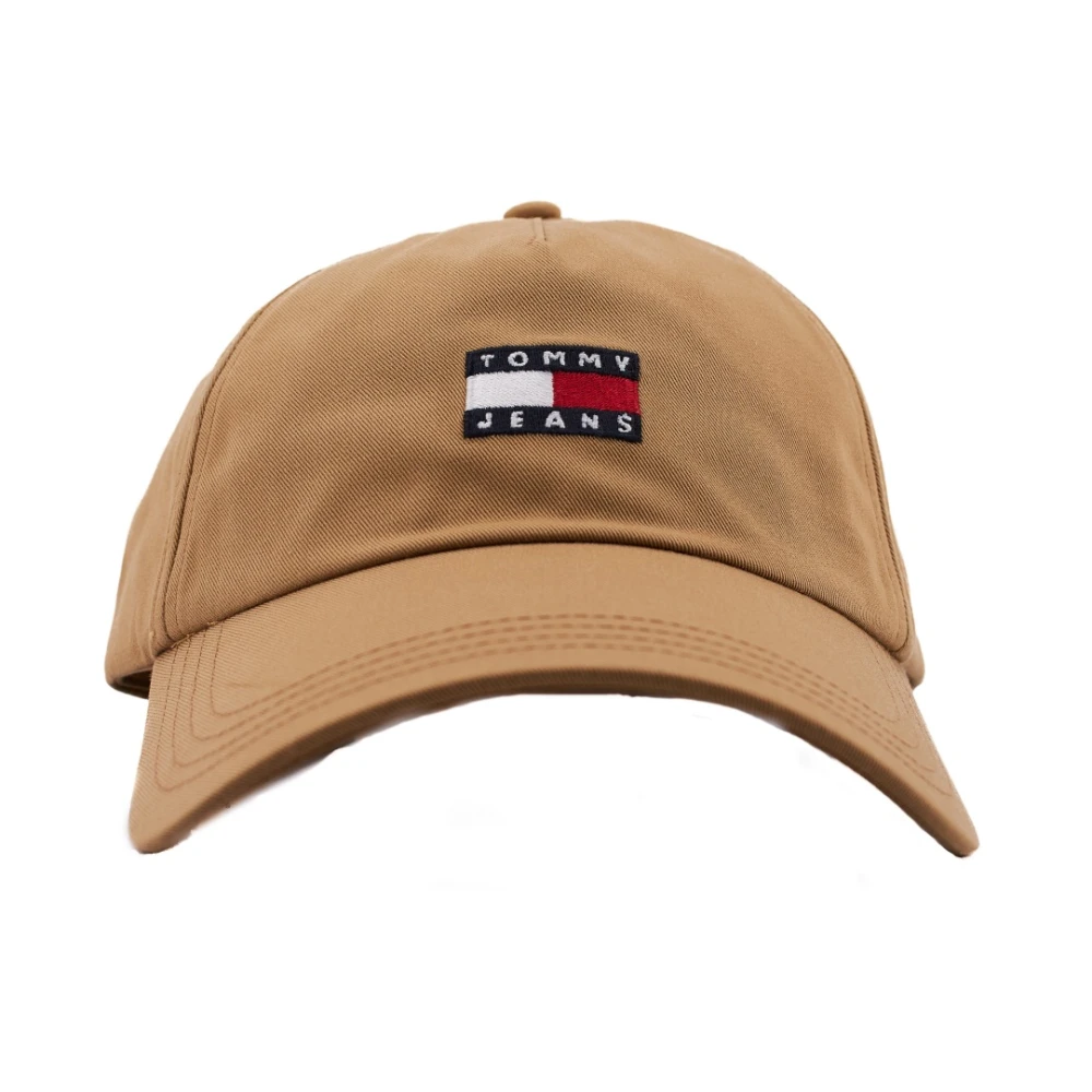 Tommy Jeans Heritage Core 5 Panel Cap Brown Heren