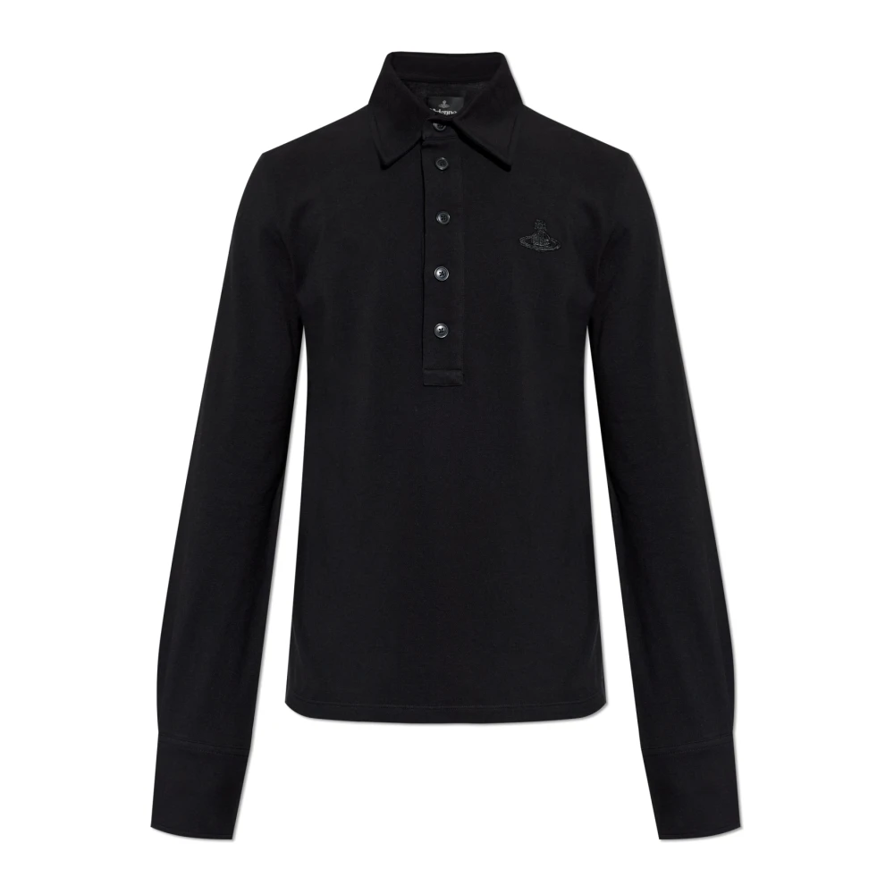 Vivienne Westwood Men's Black Classic Polo - Polo Shirts - L - Tops