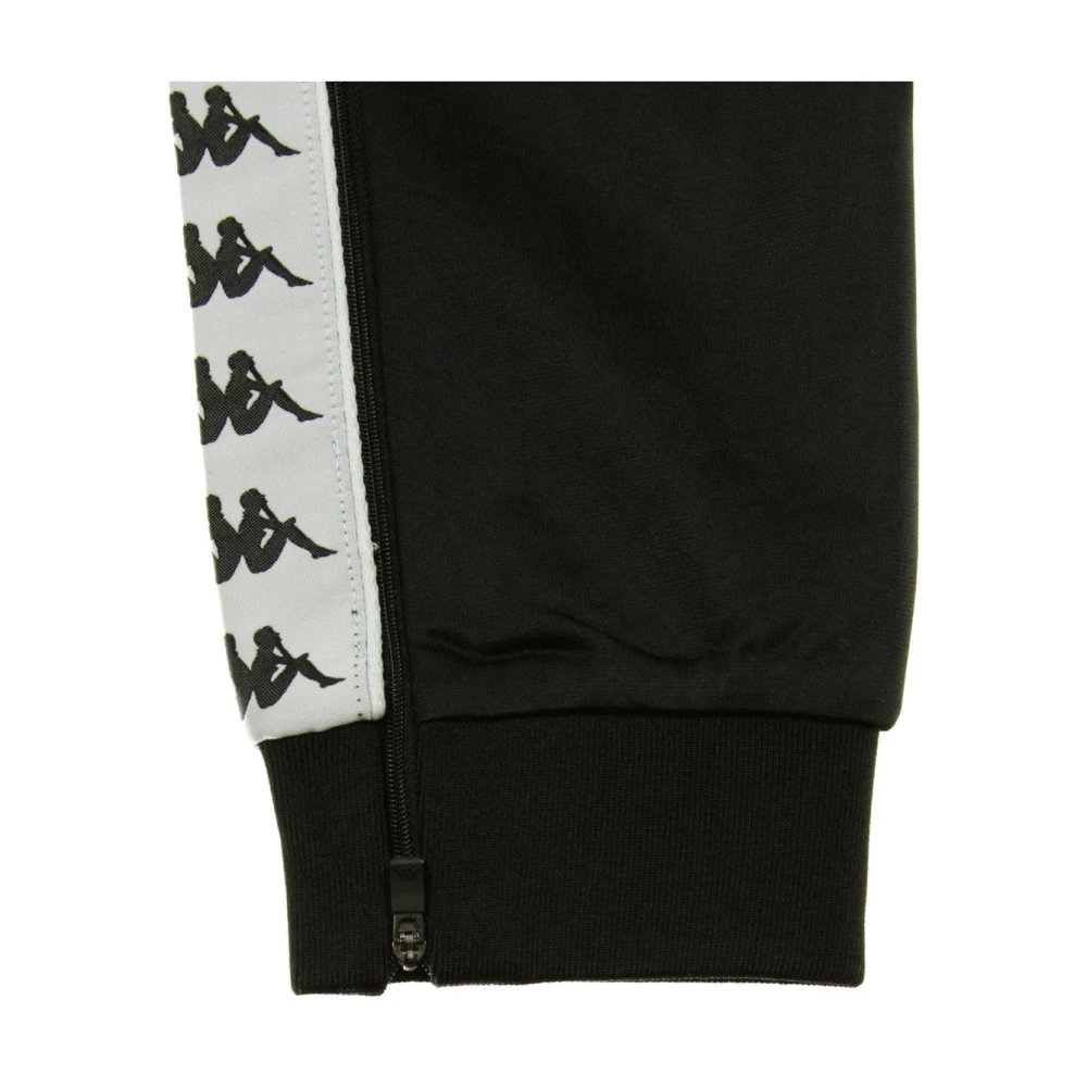 Kappa Slim Heren Trainingsbroek Zwart Wit Black Heren